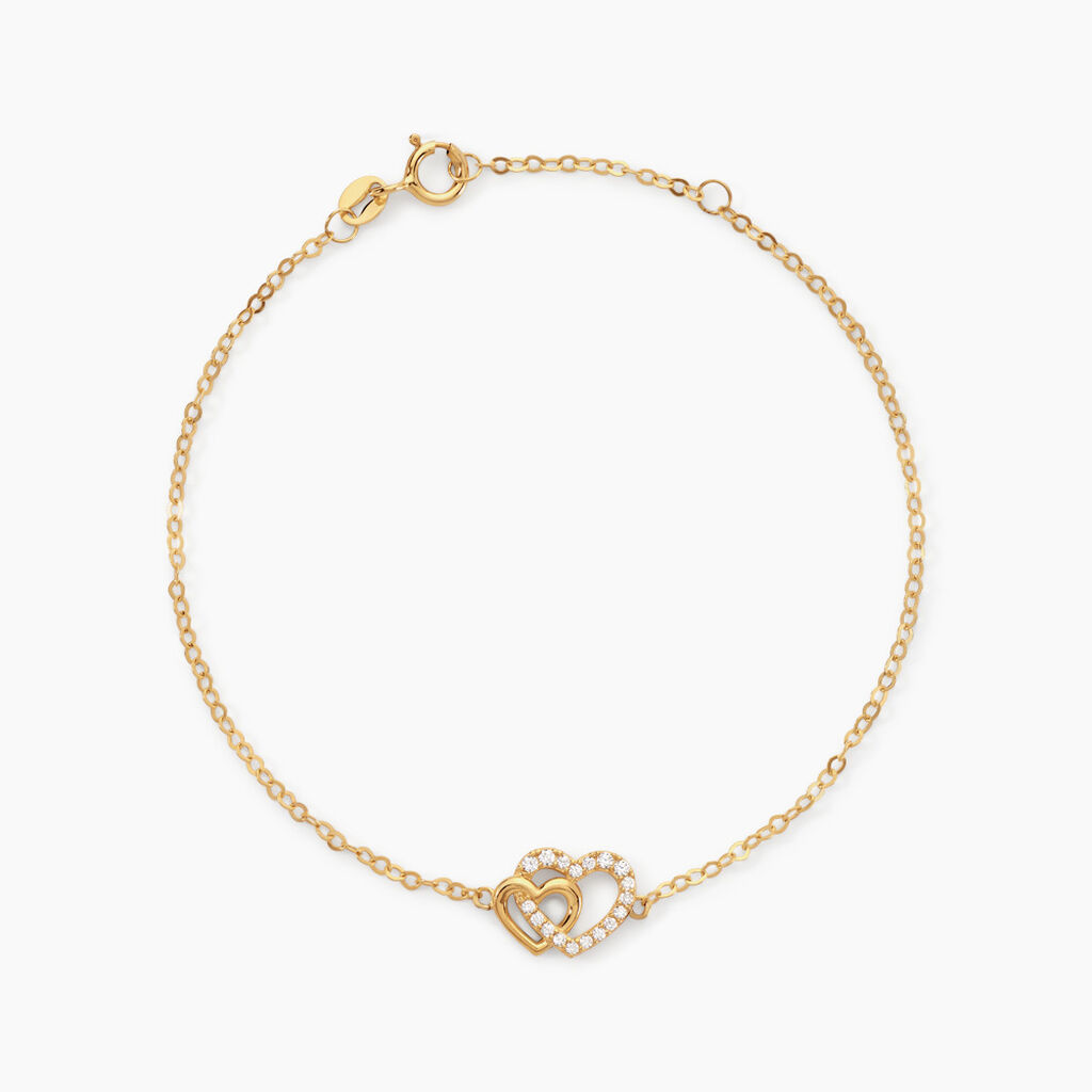 Bracelet Donaldina Or Jaune Oxyde De Zirconium - Bracelets Femme | Histoire d&rsquo;Or
