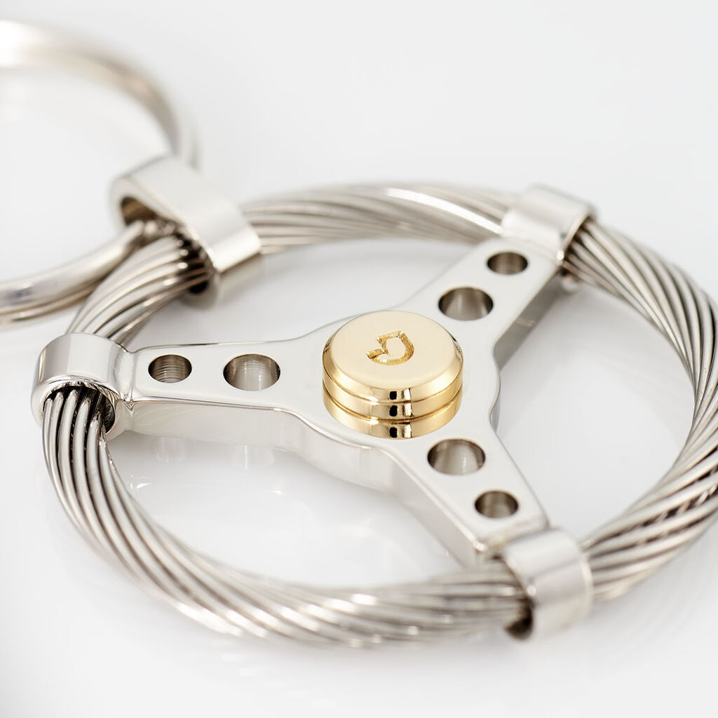 Porte Clefs Mariemeae Acier Bicolore - Autres bijoux Homme | Histoire d’Or