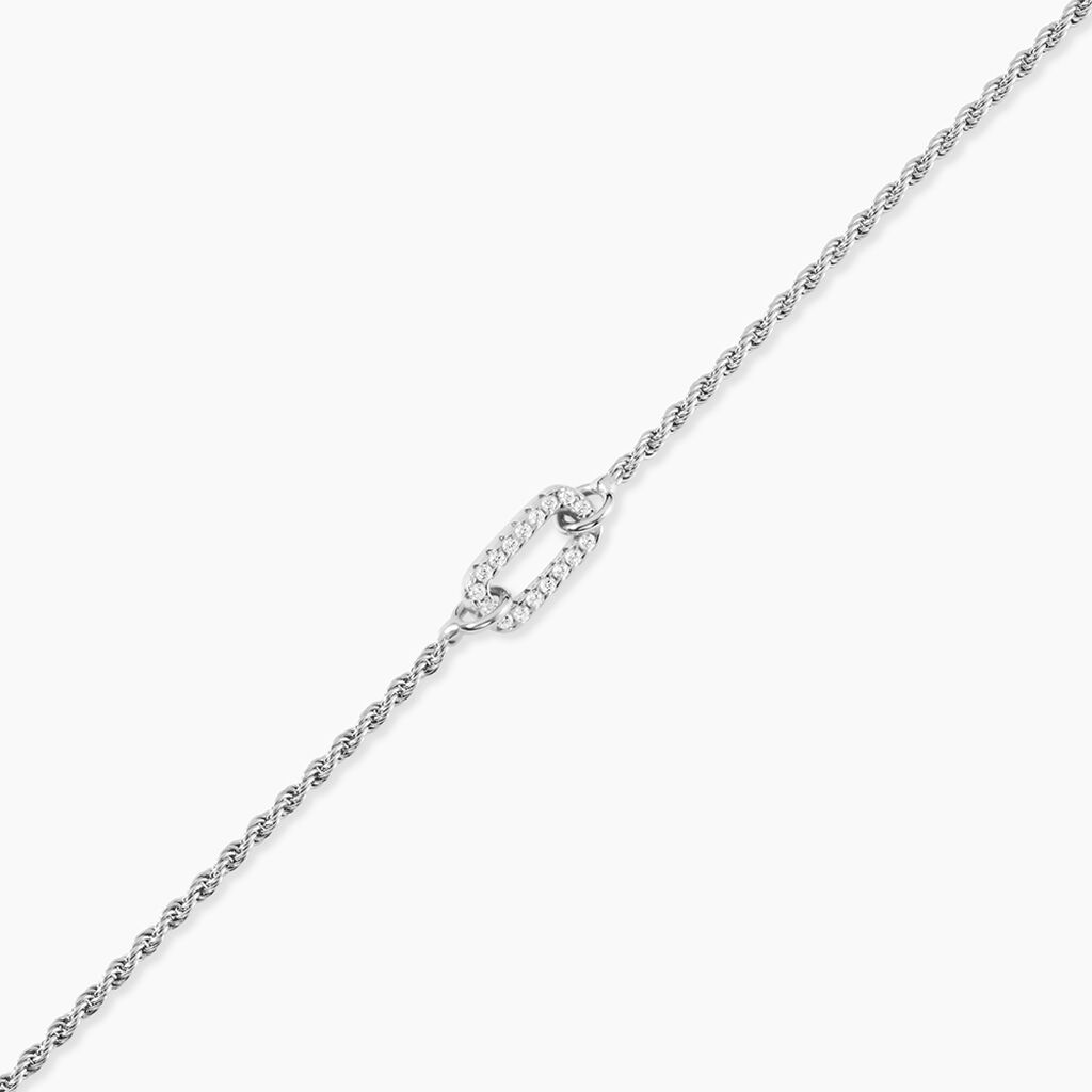 Bracelet Lucienne Argent Blanc Oxyde De Zirconium - Bracelets Femme | Histoire d&rsquo;Or