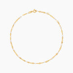 Cha&icirc;ne De Cheville Asteria Argent Dor&eacute; A L'Or 750/1000 - Cha&icirc;nes de cheville Femme | Histoire d&rsquo;Or