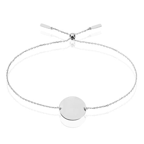 Bracelet Helenia Pastille Gravable Or Blanc - Bracelets Naissance Enfant | Histoire d’Or