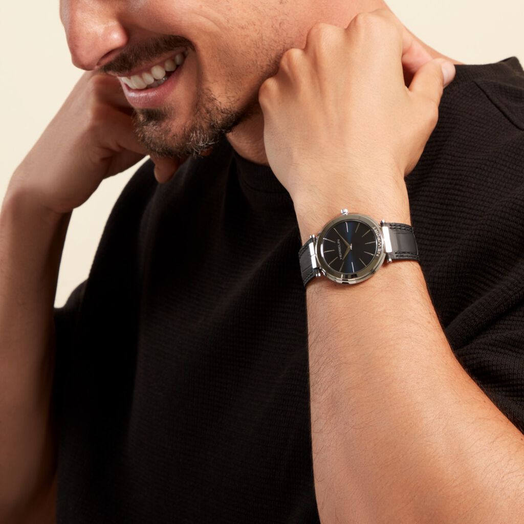 Montre Herbelin Newport Slim Bleu - Montres Homme | Histoire d’Or