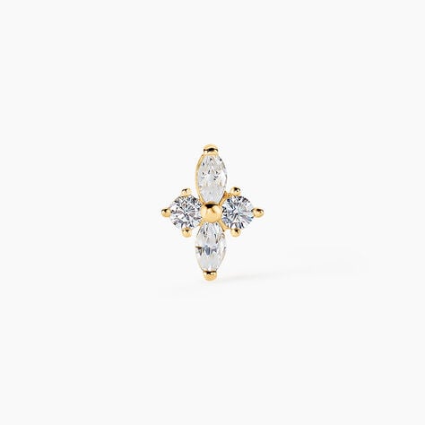 Piercing D'oreille Unitaire Eug&ecirc;nia Or Jaune Oxyde De Zirconium - Bijoux Femme | Histoire d&rsquo;Or