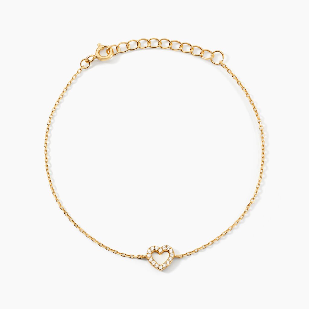 Bracelet Phanie Argent Jaune Oxyde De Zirconium - Bracelets Femme | Histoire d&rsquo;Or