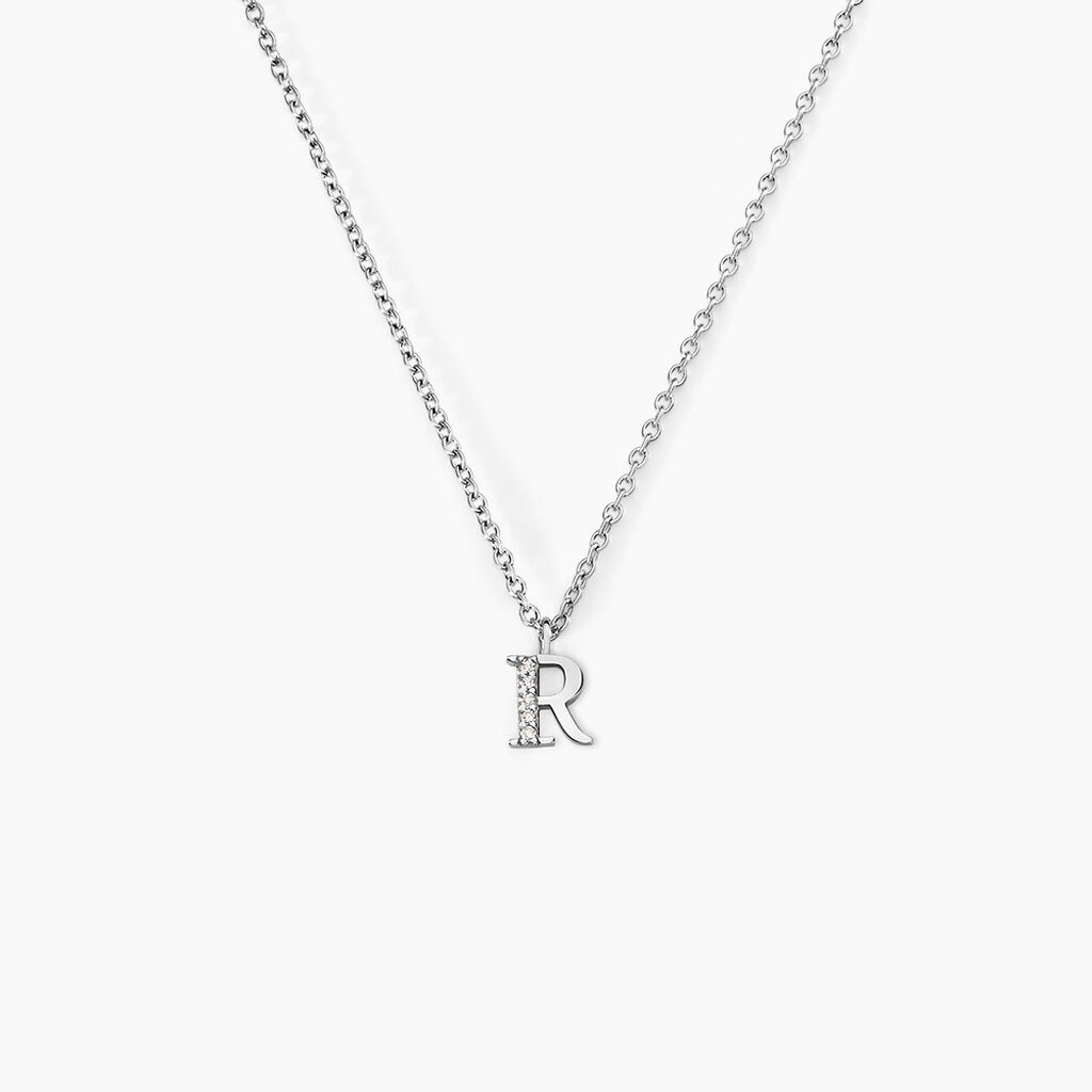 Collier Neruda Argent Blanc Oxyde De Zirconium - Colliers fantaisie Femme | Histoire d&rsquo;Or