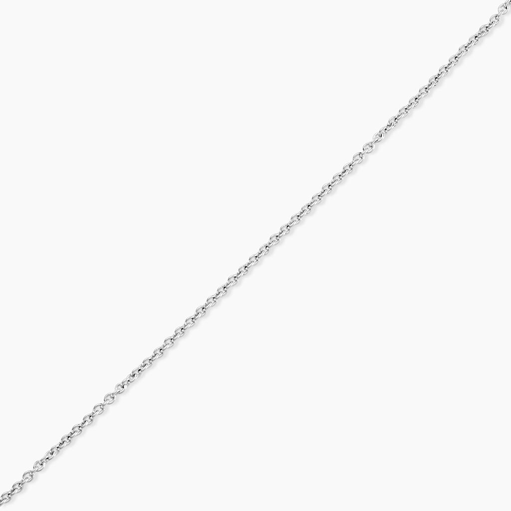 Cha&icirc;ne Ilda Maille For&ccedil;at Limee Or Blanc - Chaines Femme | Histoire d&rsquo;Or