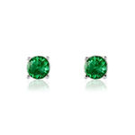 Boucles D'oreilles Puces Argent Blanc Dwight Oxydes De Zirconium - Boucles d'oreilles fantaisie Femme | Histoire d&rsquo;Or
