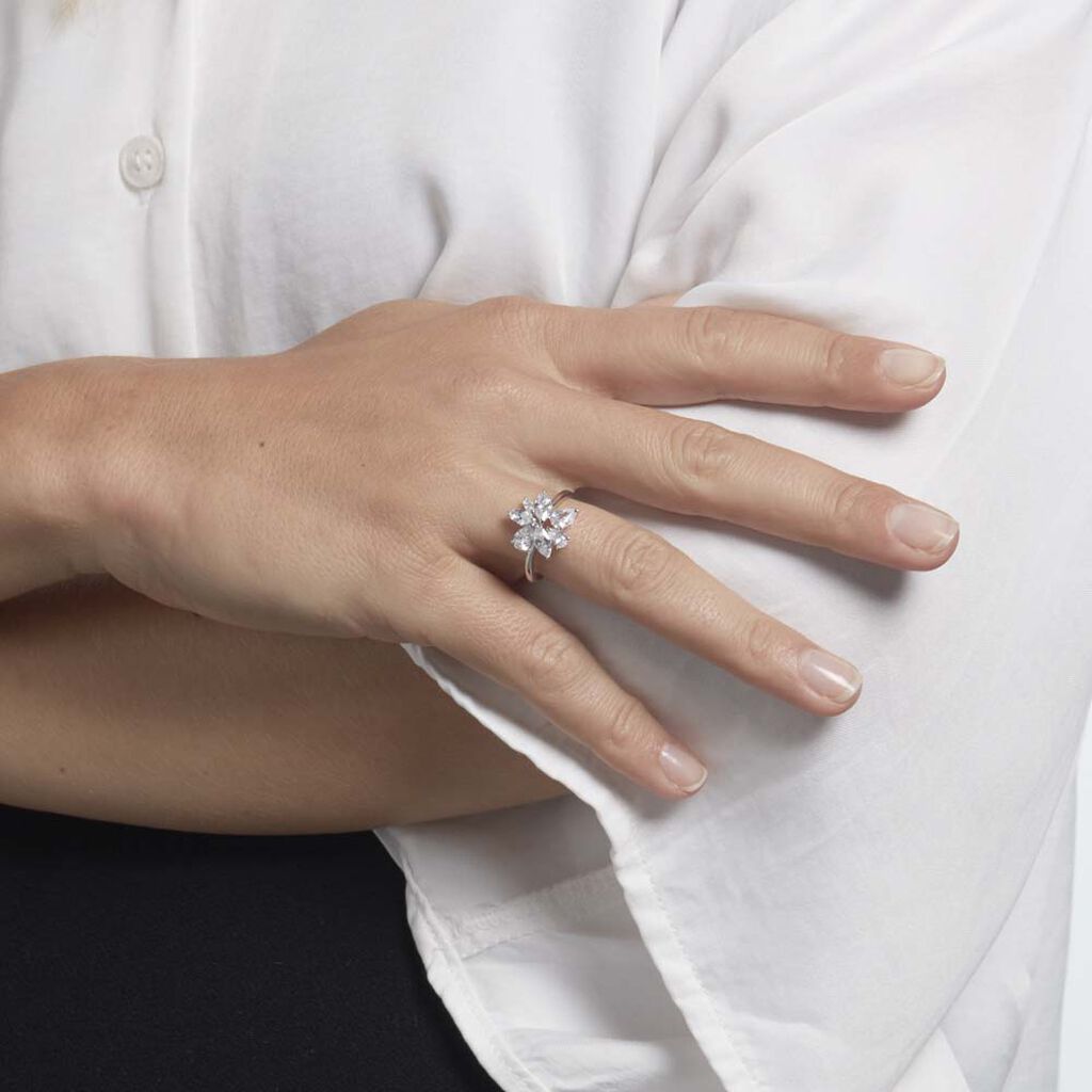 Bague Viktorik Argent Oxyde De Zirconium - Bagues avec pierre Femme | Histoire d’Or