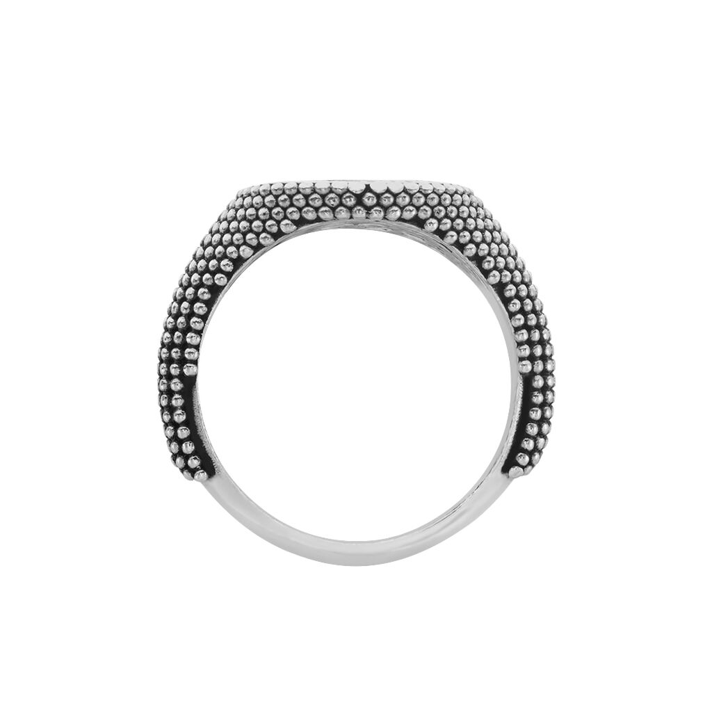 Bague Malek Argent Blanc - Bagues Homme | Histoire d’Or
