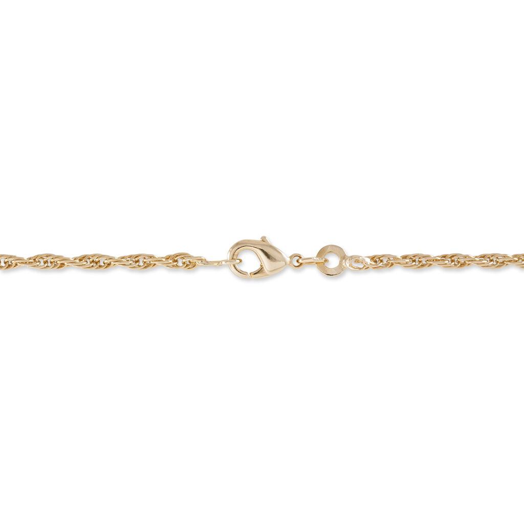 Bracelet Azelys Maille Corde Plaqué Or Jaune - Bracelets chaîne Femme | Histoire d’Or