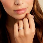 Bague Chouchana Ld Platine Blanc Diamant Synth&eacute;tique - Bagues avec pierre Femme | Histoire d&rsquo;Or