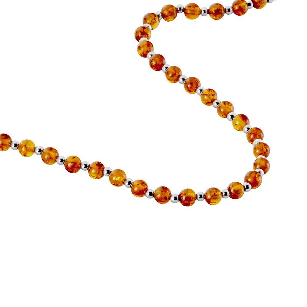 Collier Costin Argent Ambre - Colliers Femme | Histoire d’Or