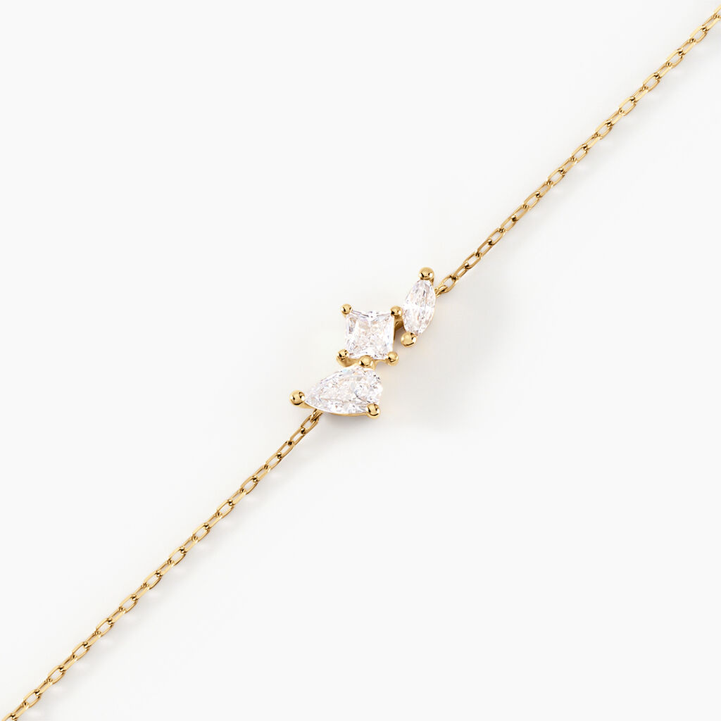 Bracelet Shiny Garden Or Jaune Oxyde De Zirconium - Bracelets Femme | Histoire d&rsquo;Or