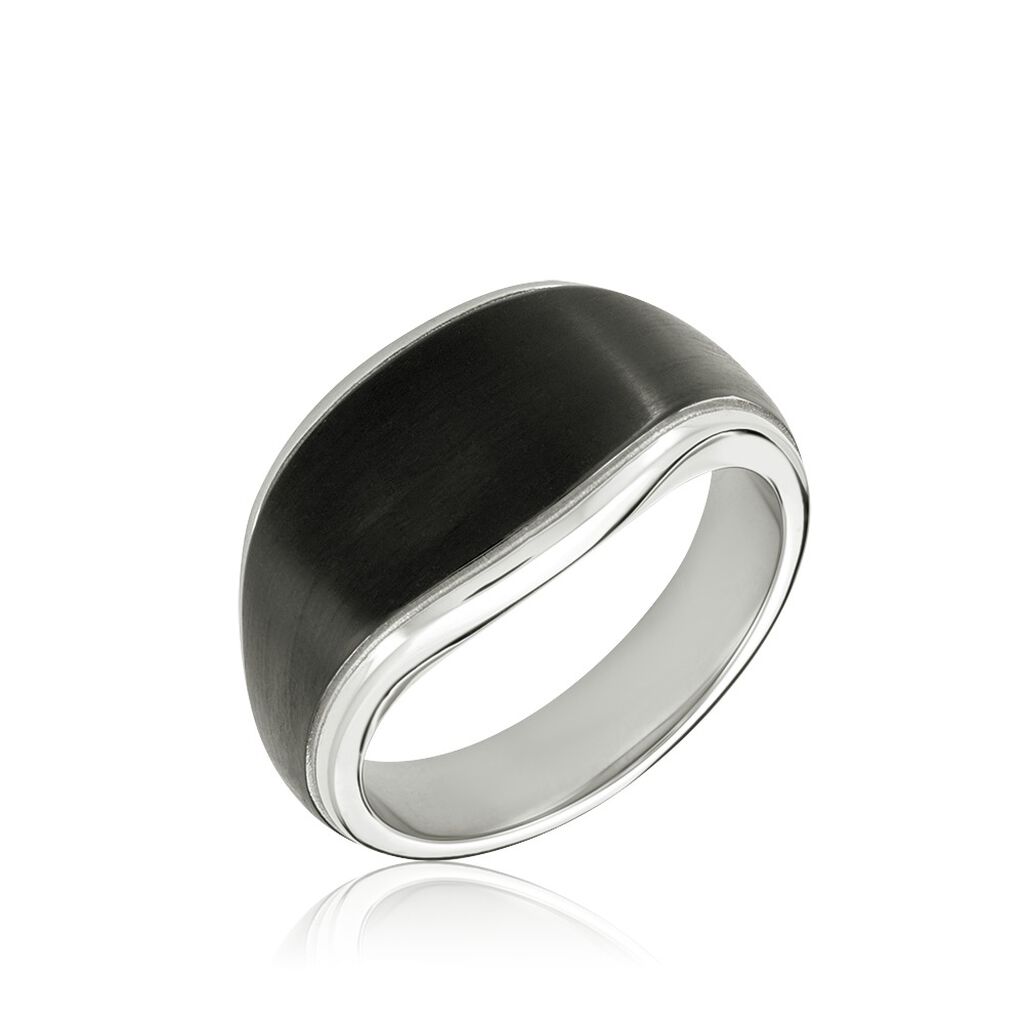 Bague Otis Acier Argent&eacute; - Bagues fantaisie Homme | Histoire d&rsquo;Or