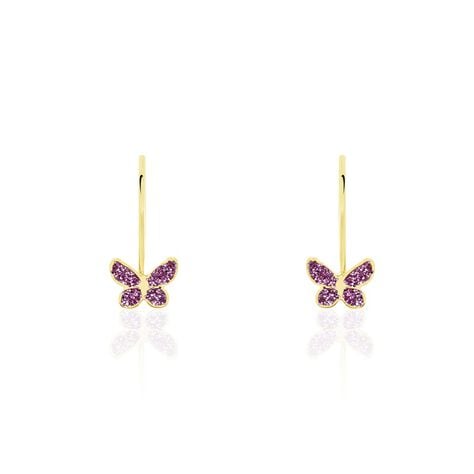Boucles D'oreilles Pendantes Or Jaune Alyssia - Boucles d'oreilles pendantes Enfant | Histoire d&rsquo;Or