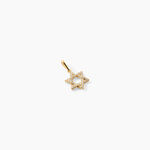 Pendentif Faye Argent Dor&eacute; A L'Or 750/1000 Oxyde De Zirconium - Pendentifs Femme | Histoire d&rsquo;Or