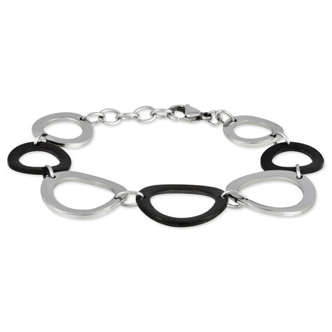 Bracelet Rimel Acier Blanc Céramique - Bracelets fantaisie Femme | Histoire d’Or