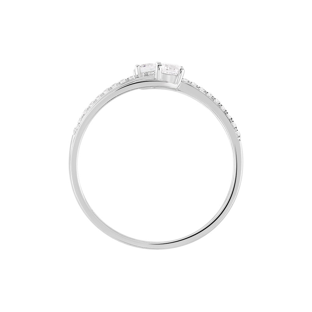Bague Clarina Or Blanc Oxyde De Zirconium - Bagues avec pierre Femme | Histoire d’Or