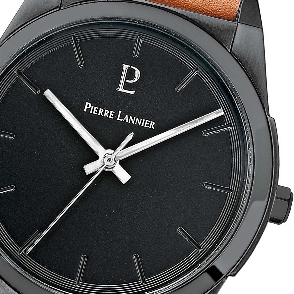 Montre Pierre Lannier Candide Noir - Montres Homme | Histoire d&rsquo;Or
