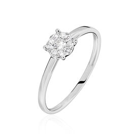 Bague Adeline Or Blanc Diamant - Bagues avec pierre Femme | Histoire d’Or