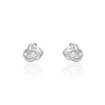 Boucles D'oreilles Puces Bouton D'or Argent Blanc Oxyde De Zirconium - Boucles d'oreilles fantaisie Femme | Histoire d&rsquo;Or