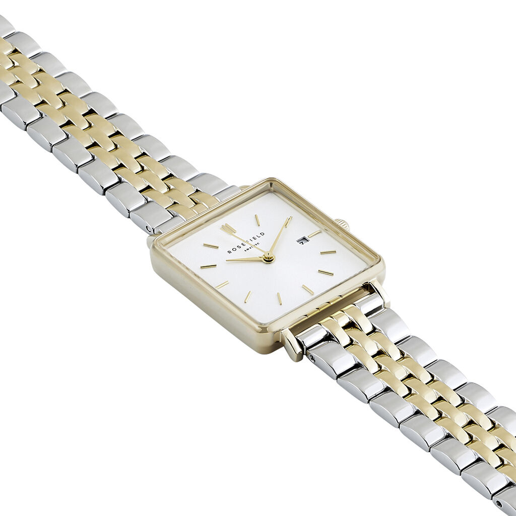 Montre Rosefield The Boxy Blanc - Id&eacute;es cadeaux Femme | Histoire d&rsquo;Or