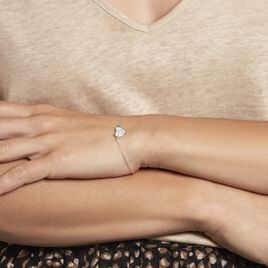 Bracelet Esperanza Argent Blanc Oxyde De Zirconium - Bracelets Coeur Femme | Histoire d’Or
