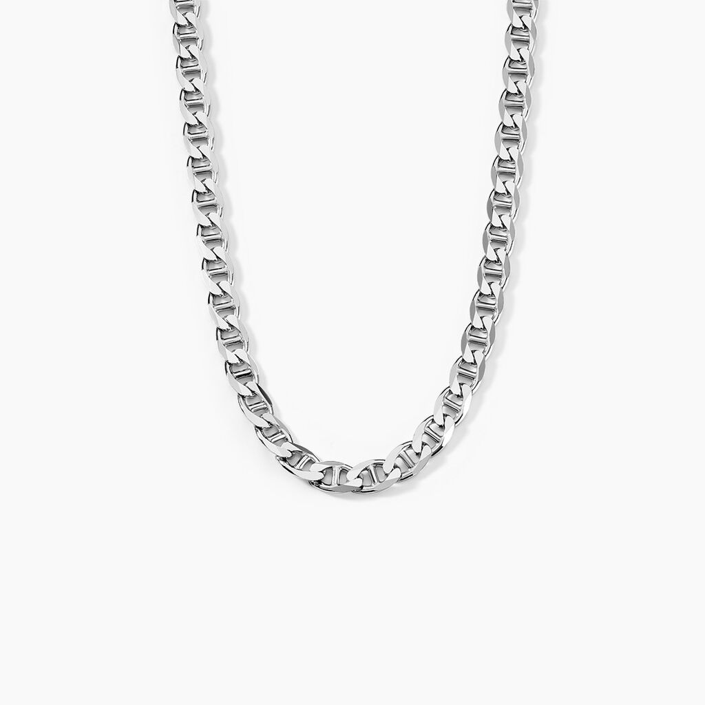 Chaîne Piato Marine Argent Blanc