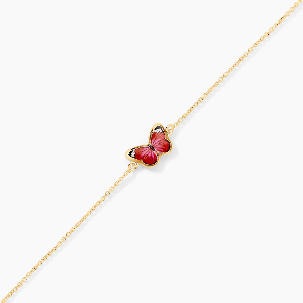 Bracelet Sulivia Papillon Or Jaune - Bijoux sans pierre Enfant | Histoire d&rsquo;Or