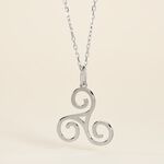 Pendentif Helge Argent Blanc - Pendentifs Famille | Histoire d&rsquo;Or