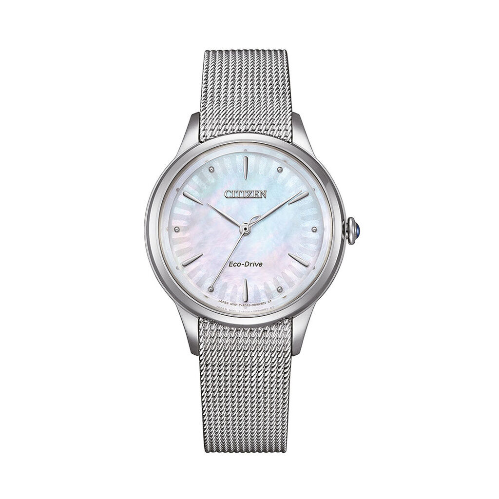 Montre Citizen L Nacre Blanche - Montres Femme | Histoire d&rsquo;Or