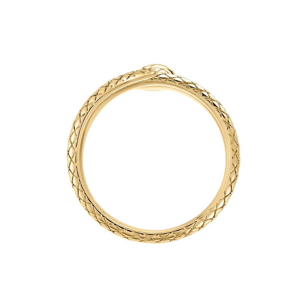 Bague Yasha Plaqu&eacute; Or Jaune Spinelle Synth&eacute;tique - Bagues avec pierre Femme | Histoire d&rsquo;Or