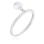 Bague Aodh Argent Blanc Oxyde De Zirconium - Bagues solitaires Femme | Histoire d&rsquo;Or