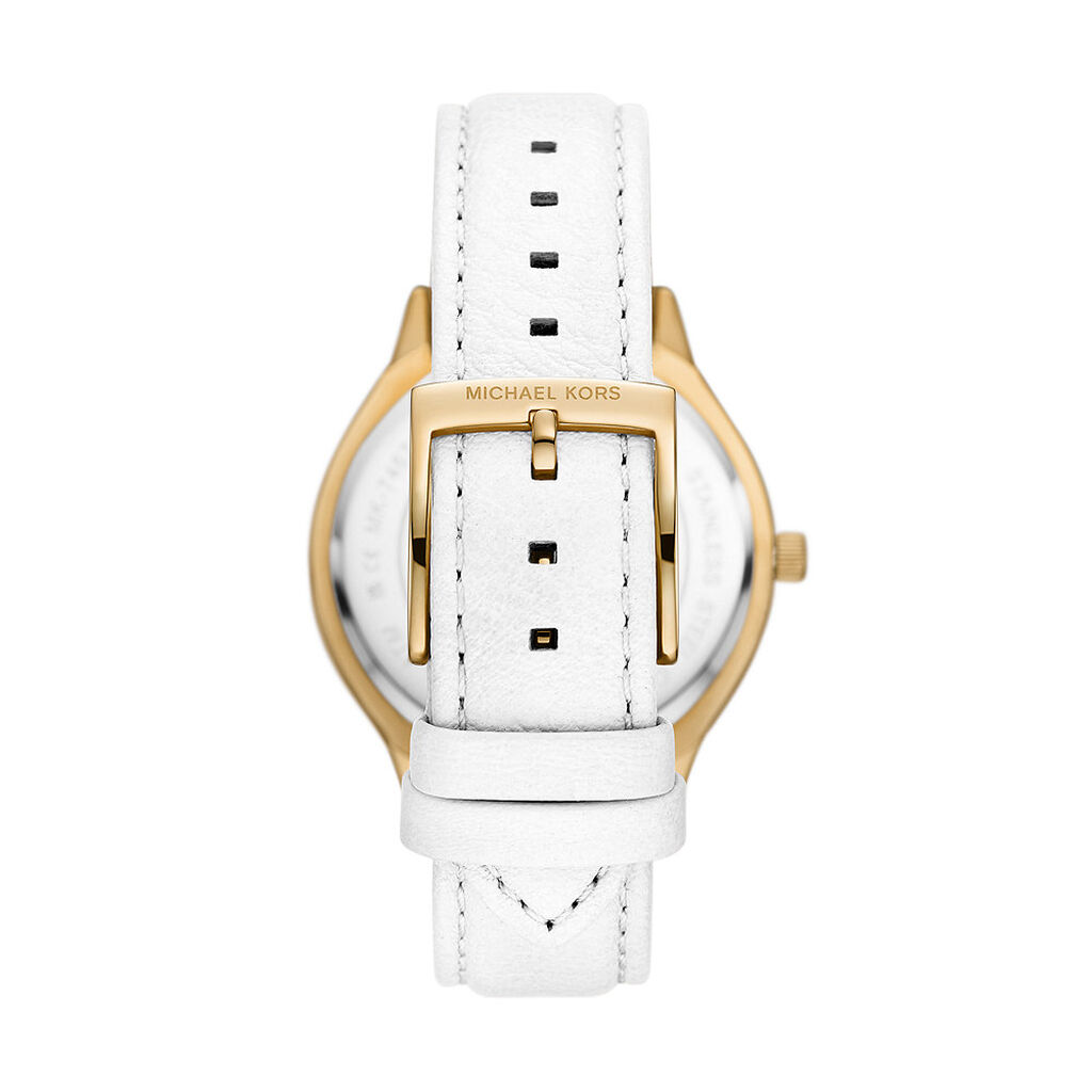 Montre Michael Kors Slim Runway Blanc - Montres Femme | Histoire d&rsquo;Or