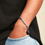 Bracelet Jourdan Iain Acier Argent&eacute; - Bracelets Homme | Histoire d&rsquo;Or