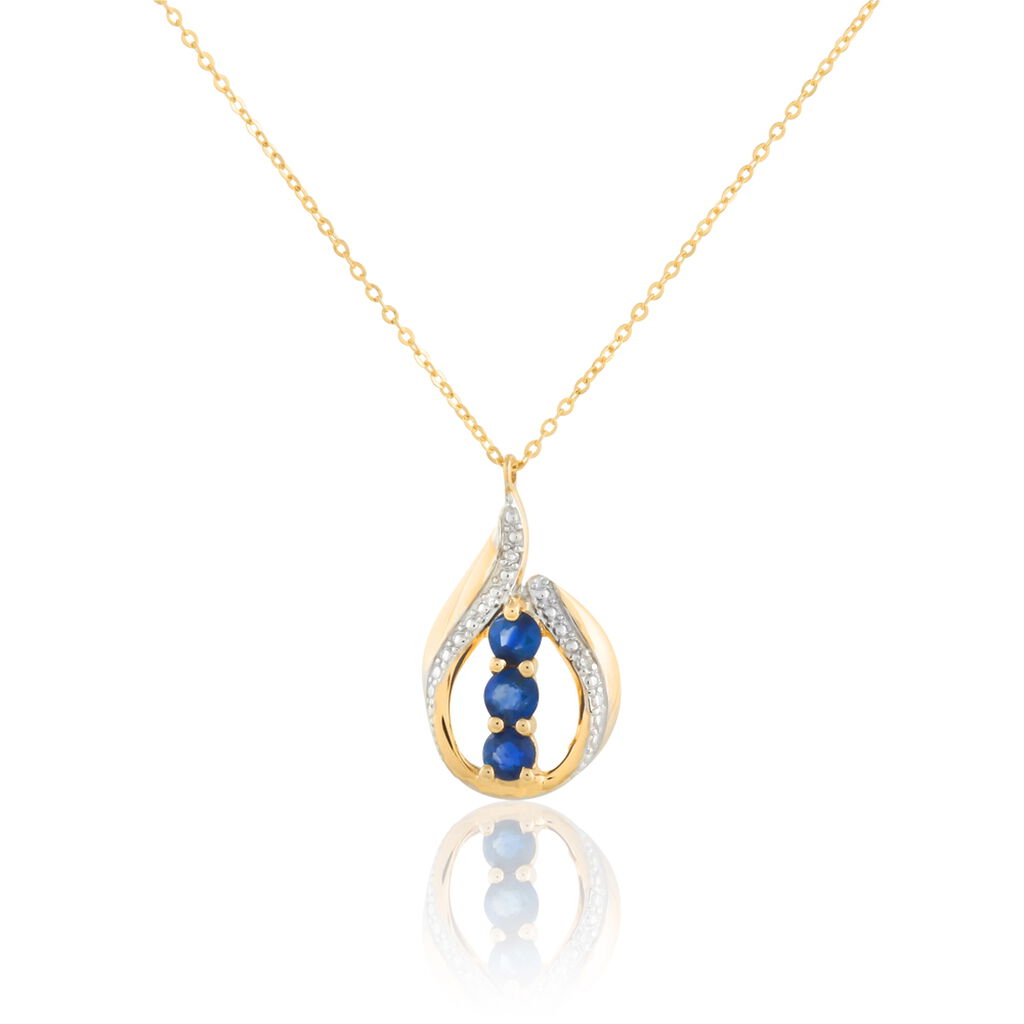 Collier Aurora Or Jaune Saphir Et Diamant - Colliers Femme | Histoire d’Or