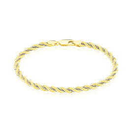 Bracelet Jerry Maille Corde Et Venitienne Or Bicolore - Bracelets chaîne Femme | Histoire d’Or