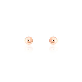 Boucles D'oreilles Puces Fidelia Boule Or Rose - Clous d'oreilles Femme | Histoire d’Or