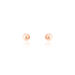 Boucles D'oreilles Puces Fidelia Boule Or Rose - Clous d'oreilles Femme | Histoire d’Or