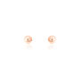 Boucles D'oreilles Puces Fidelia Boule Or Rose
