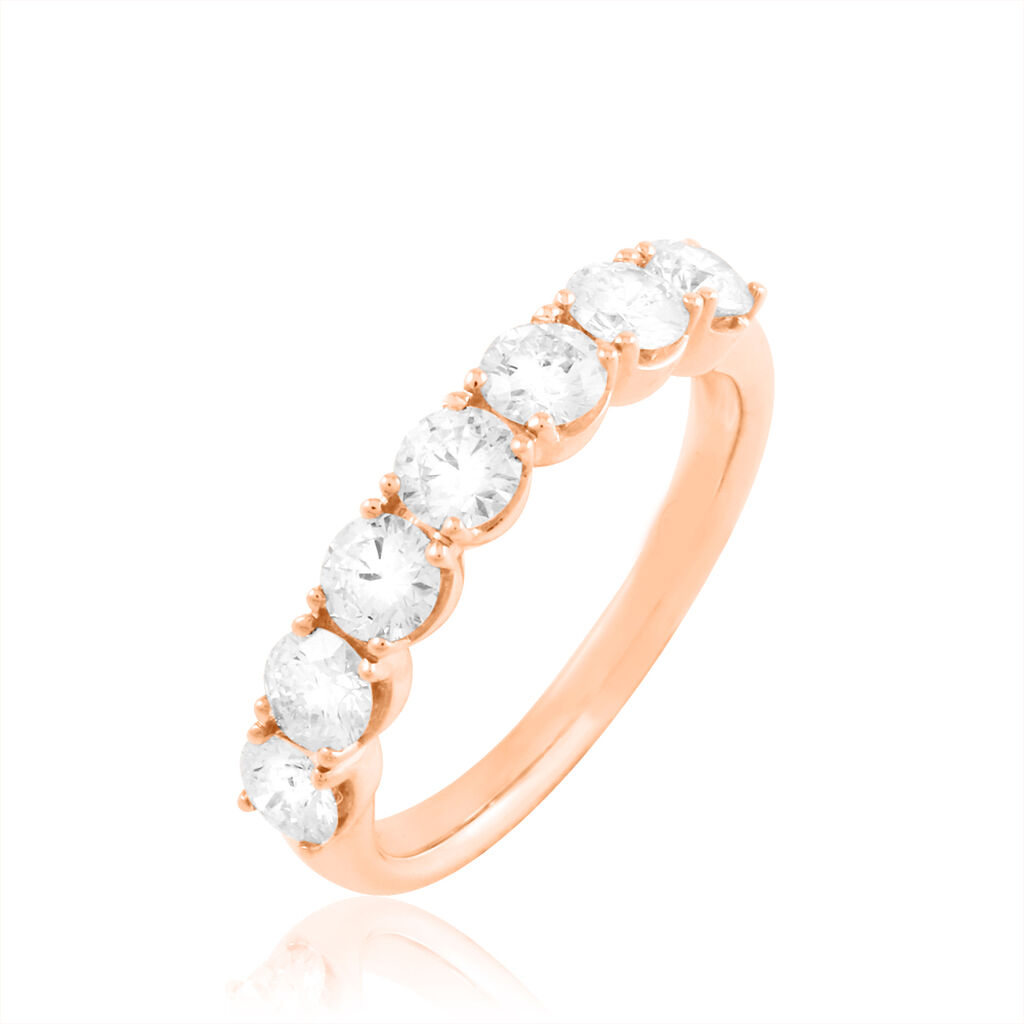 Alliance Eloise Or Rose Diamant - Alliances Femme | Histoire d’Or