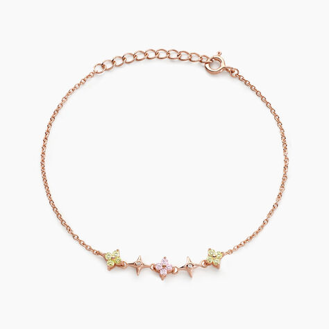 Bracelet Nimbe Argent Rose Oxyde De Zirconium - Bracelets Femme | Histoire d’Or