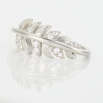 Bague Jade Argent Blanc Oxyde De Zirconium - Bagues avec pierre Femme | Histoire d&rsquo;Or