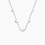 Collier Kiss Me Argent Blanc - F&ecirc;te des m&egrave;res Femme | Histoire d&rsquo;Or