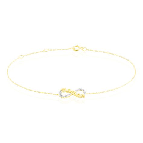 Bracelet Heimdall Or Jaune Oxyde De Zirconium - Bracelets Femme | Histoire d’Or