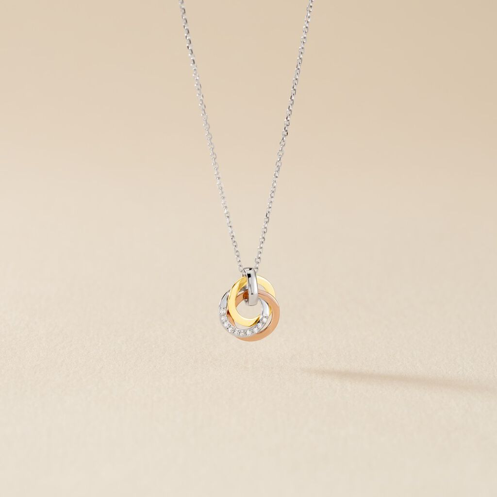 Collier Or Tricolore Vanadissa Diamants - Colliers Femme | Histoire d’Or