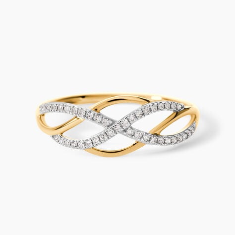 Bague Amara Or Jaune Diamant - Bagues avec pierre Femme | Histoire d&rsquo;Or