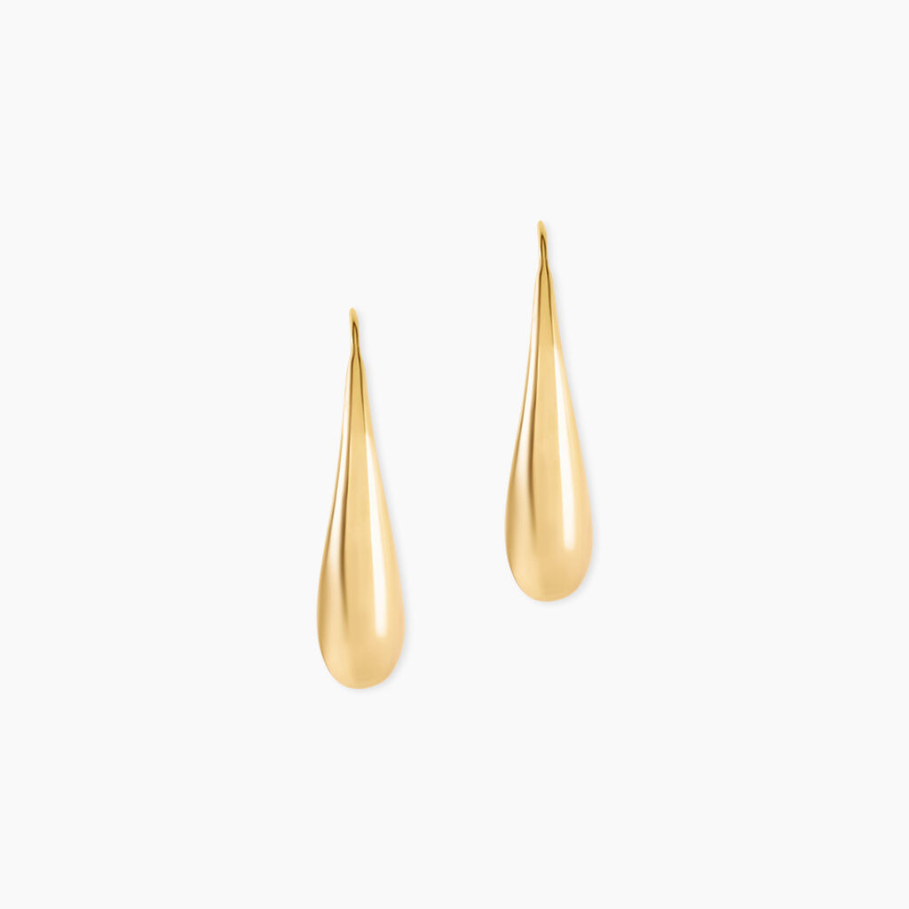 Boucles D'Oreilles Pendantes Valdemar Argent Dor&eacute; A L'Or 750/1000 - Boucles d'oreilles pendantes Femme | Histoire d&rsquo;Or