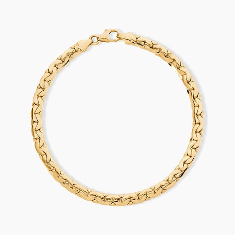 Bracelet Ivy Maille Haricot Or Jaune - Bracelets cha&icirc;ne Femme | Histoire d&rsquo;Or