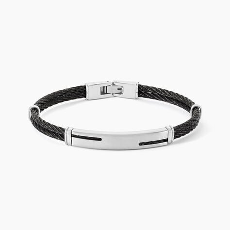 Bracelet Oscar Acier Blanc - Bracelets Homme | Histoire d&rsquo;Or